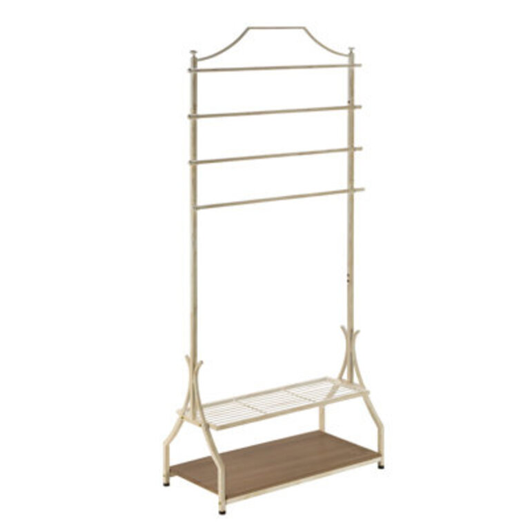 Pemberton Heights Floor Rack Valet Stand Color: Cream