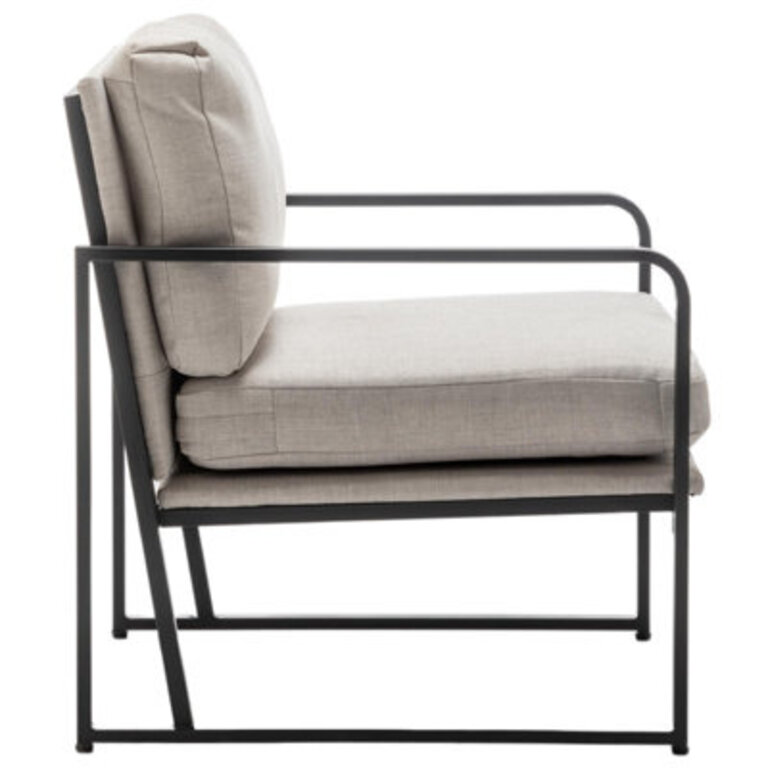 Marchant 26'' Wide Armchair Fabric: Gray, Leg Color: Black