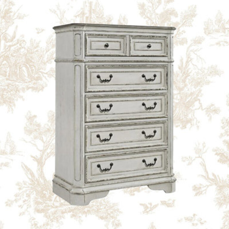 Colchester 5 Drawer 38'' W Chest Color: White