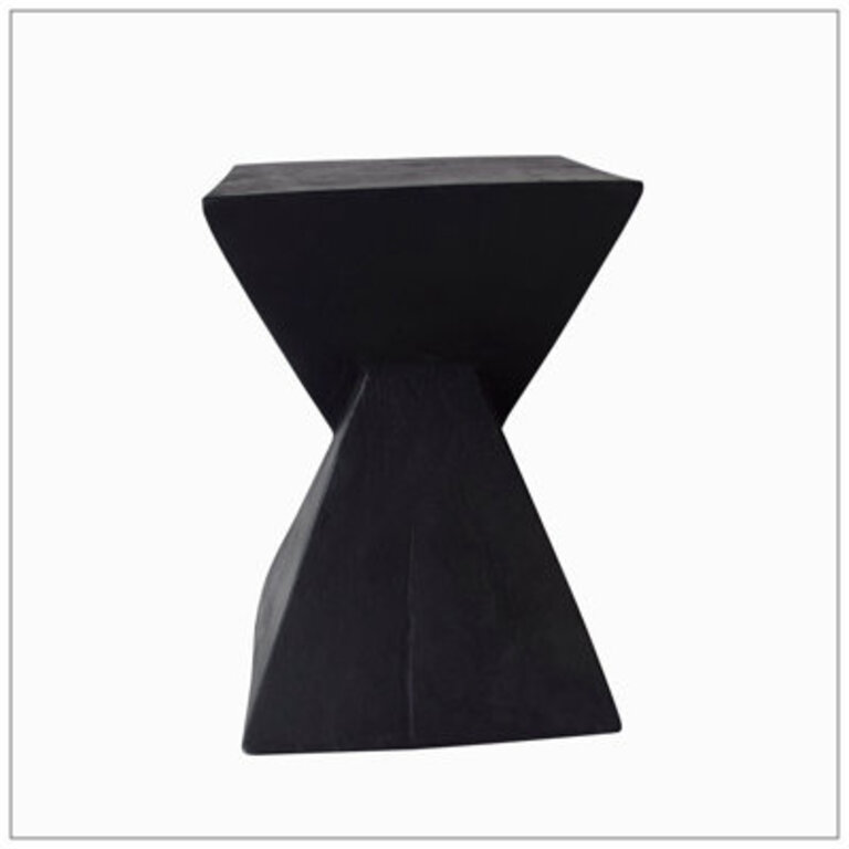 Georgeson Concrete Top End Table Color: Black