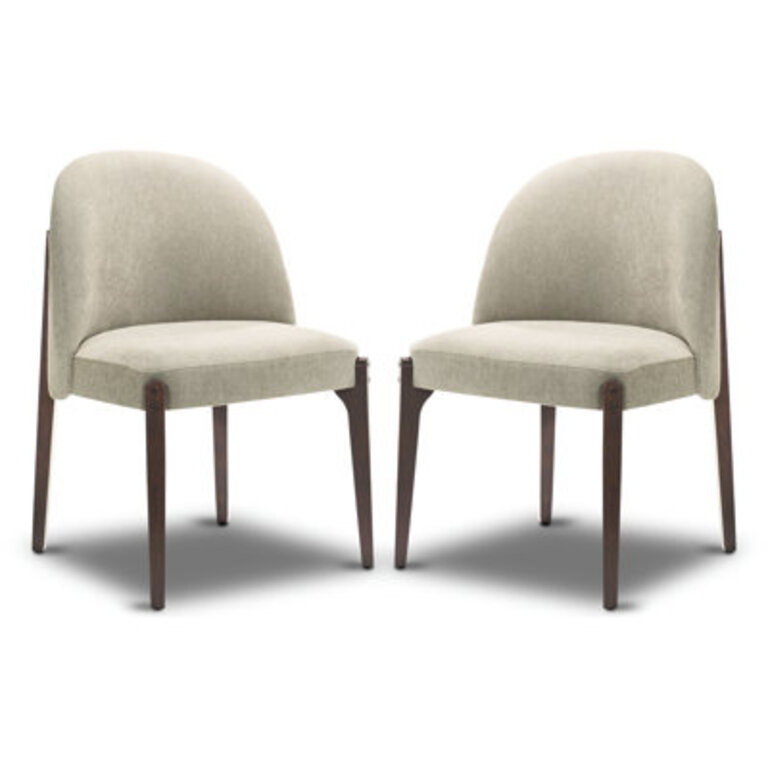 Virtyt Dining Chair (set of 2) in Luna Grey Upholstery Color: Luna Grey