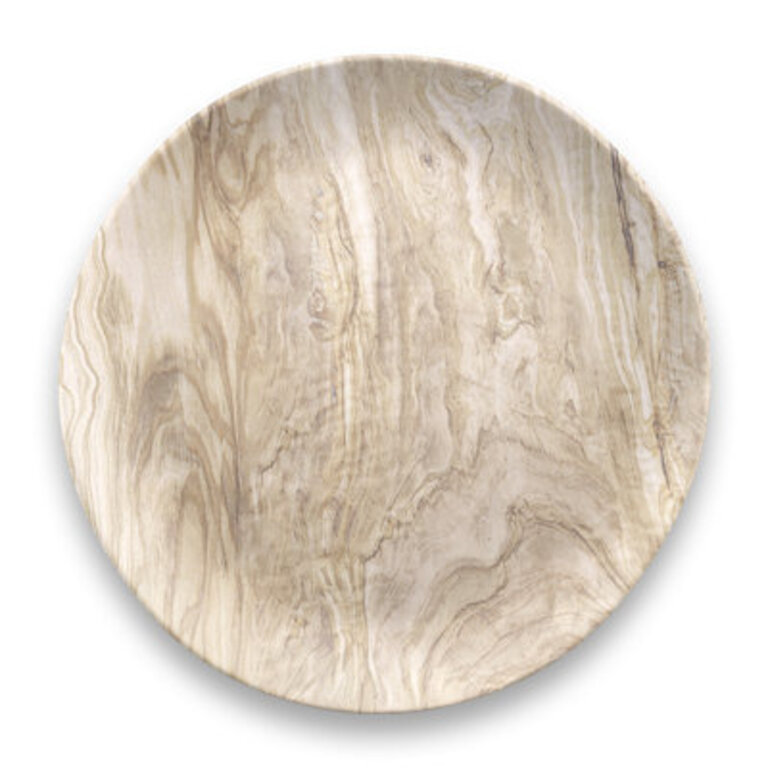 Luzclarita Faux Real Desert Wood Dinner Plate,10.5",Planta (Majority Plant Based With Melamine Binder),Set Of 6