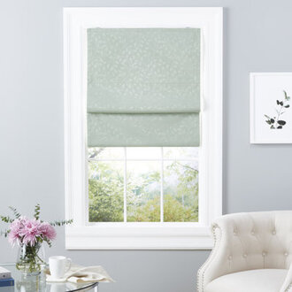 Exclusive Home Bolan Botanical Total Blackout Roman Shade Color: Green, Blind Size: 23" W x 64"L