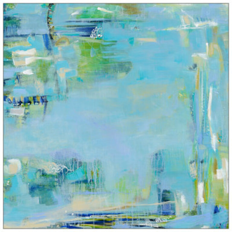 Caribbean Breeze - Floater Frame Painting on Canvas