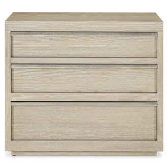Solaria 3 - Drawer Solid Wood Nightstand in Dune