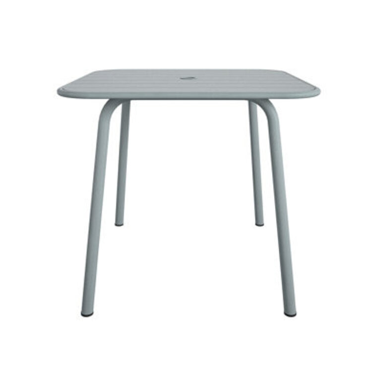 June Metal Dining Table Color: Light Gray