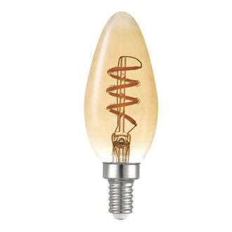 40 Watt Equivalent, B10 LED, Dimmable Light Bulb, Warm White (2000K) E12/Candelabra Base