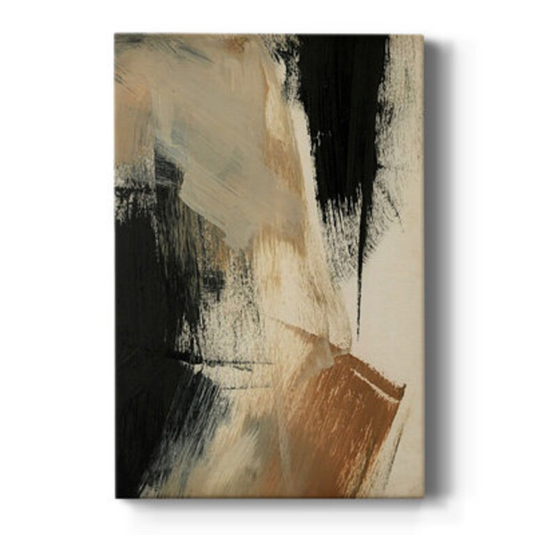 Baked Paintstrokes V Premium Gallery Wrapped Canvas - Ready To Hang Size: 18" H x 12" W x 1" D