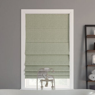 Pryer Textured 100% Blackout Cordless Roman Shade Blind Size: 27"W x 64"L, Color: Sage Green