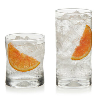 Libbey Impressions 2 Piece Tumbler and Rocks Glass Set