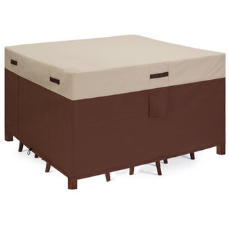 Breathable Patio Dinning Set Cover Size: 32" H x 76" W x 76" D