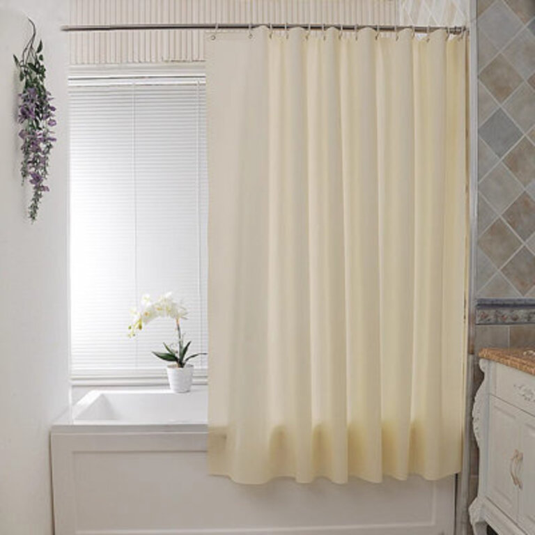 Shower Curtain With Hooks Included Size: 79"H x 71"W