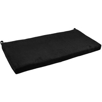 Indoor Bench Cushion Fabric: Black