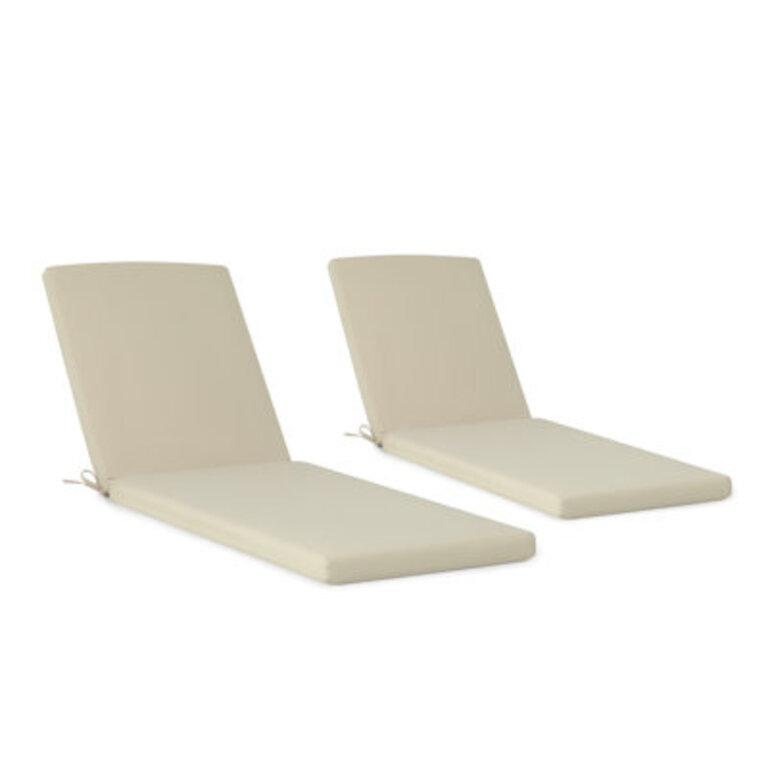Latitude Run® 2 - Piece Cushion Cushion Color: Beige, Cushion Size: 21.5" W x 70" D