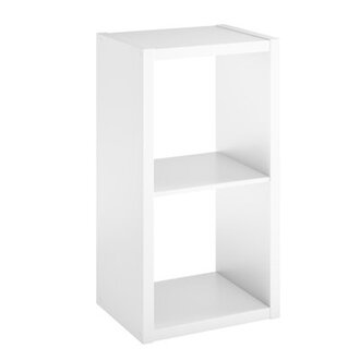 30" H x 15.87" W Cube Bookcase Color: White