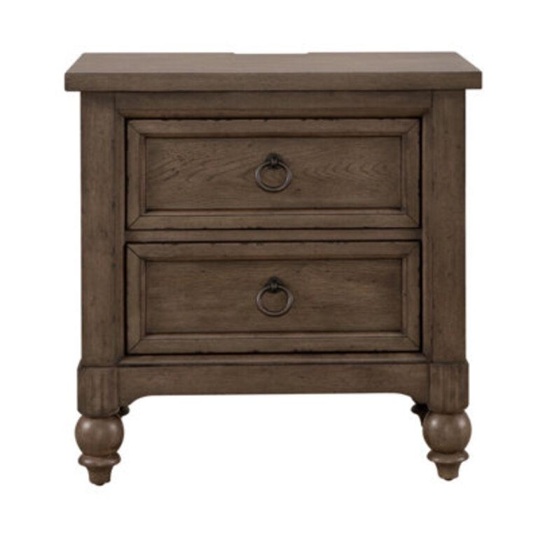 Janeesa 2 Drawer Nightstand Color: Brown