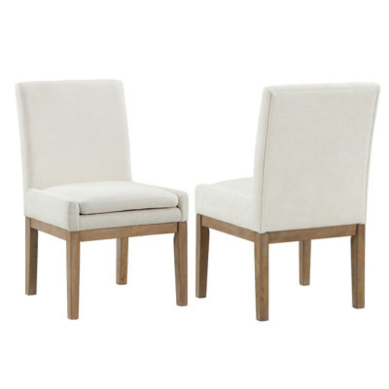 Cyrene Polyester Upholstered Back Armchair Dining Chair Leg Color: Brown