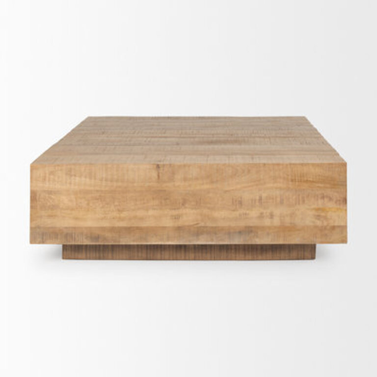 Attleboro Table basse Color: Light Brown, Size: 16" H x 48" L x 48" W