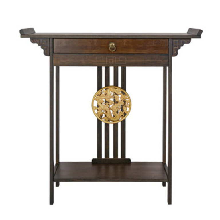 Domna 32.09" Solid Wood Console Table