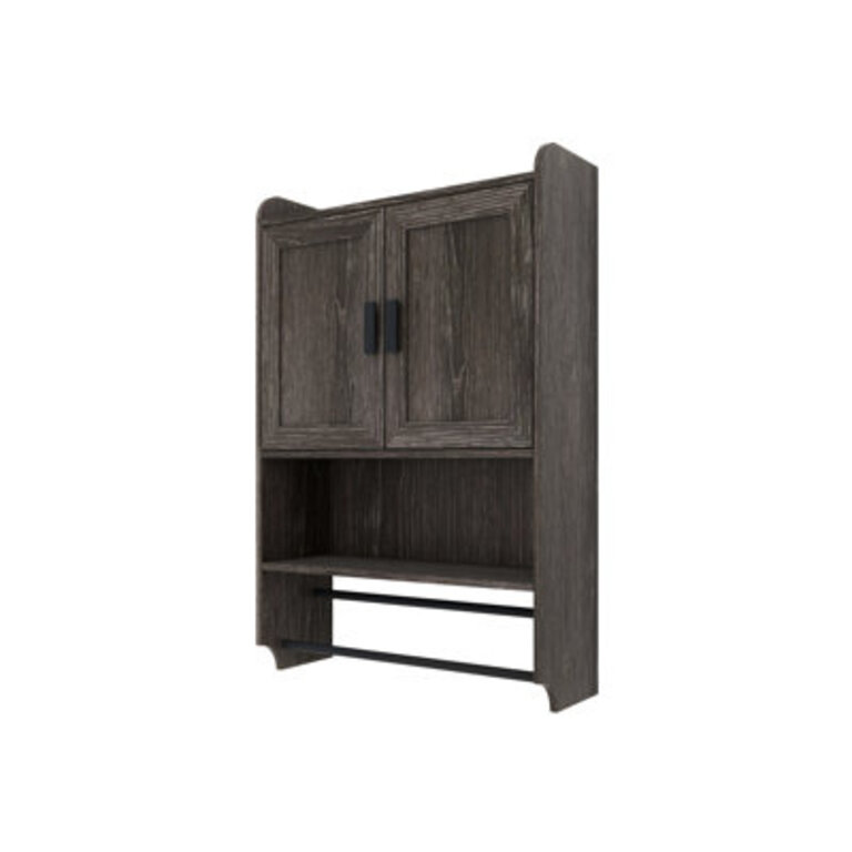Rehmati Manufactured Wood+Metal Wall Mounted Bathroom Cabinet,Over The Toilet Storage Cabinet, Medicine Cabinet ,Wall Cabinet  Finish: Rustic Brown