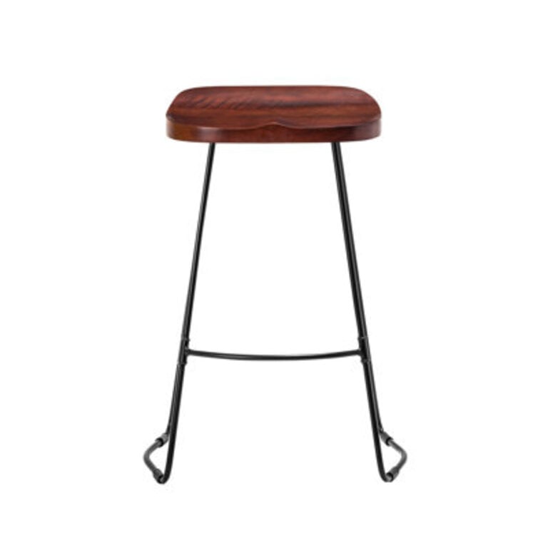 Dispatch Solid Wood Bar & Counter Stool Seat Height: Counter Stool (27" Seat Height), Color: Walnut