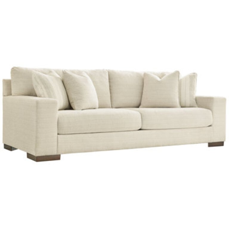 Ansel 96" Square Arm Sofa with Reversible Cushions Fabric: Birch Chenille