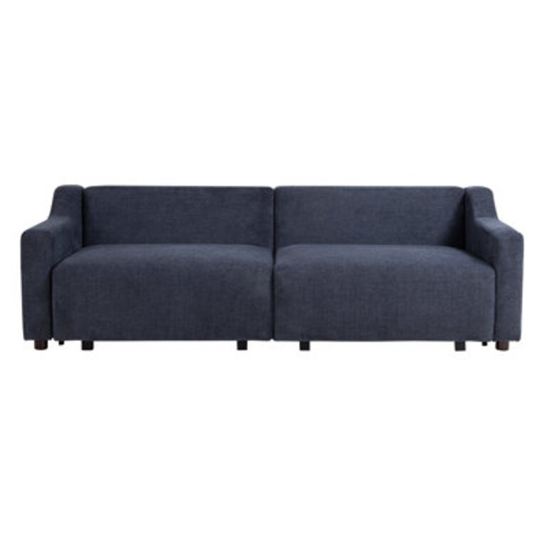 Serta® Gabi 90.2" Upholstered Queen Size Convertible Sleeper Sofa Upholstery Color: Blue