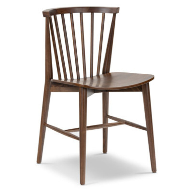 Laqunita Slat Back Side Chair Color: Walnut