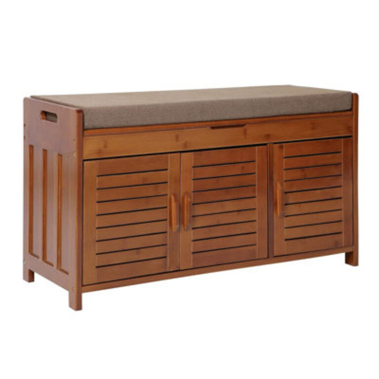 Detachable Cushion Shoe Storage Bench