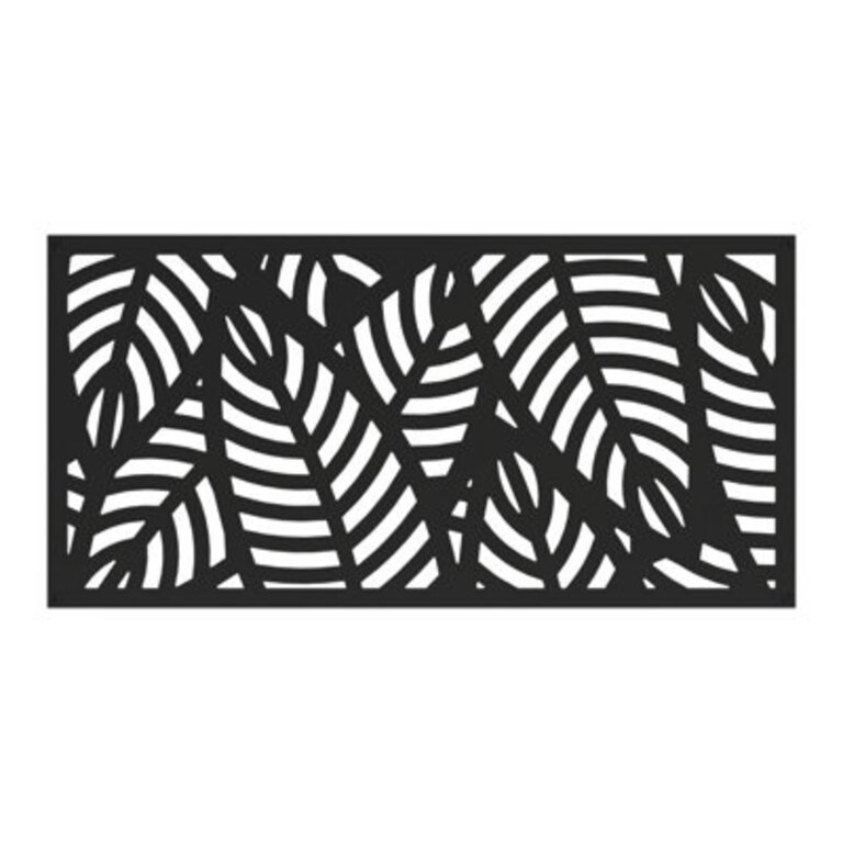 2 ft. x 4 ft. Sanibel Decorative Screen Finish: Black