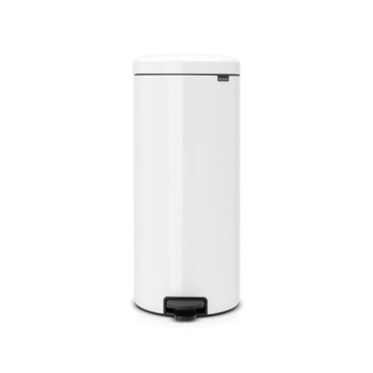 Brabantia NewIcon Step On Trash Can, 8 Gallon (30 Liter) Color: White