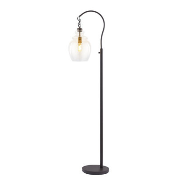 Archambault 70" Arched Floor Lamp Base Finish: Bronzed