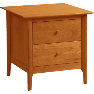 Sarah 2 Drawer Nightstand Color: Autumn Cherry, Height: 24"