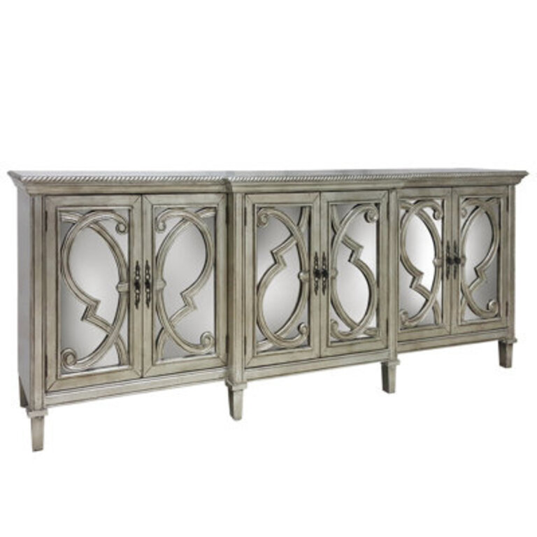 Prado 97" Wide Sideboard Color: Silver