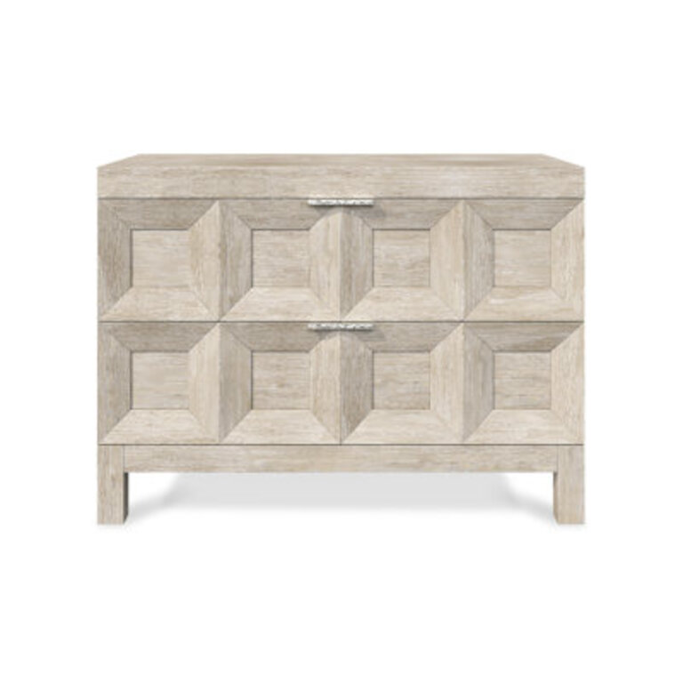 Prado 2 - Drawer Solid Wood Nightstand in Brown