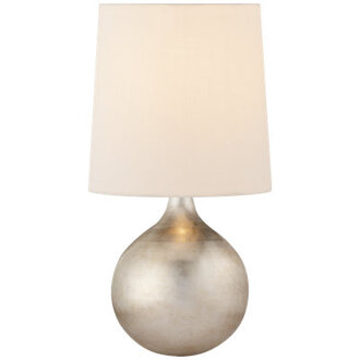 AERIN Warren Mini Table Lamp Base Color: Burnished Silver