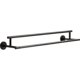 Trinsic 24 in. Double Wall Mount Towel Bar Bath Hardware Accessory Finish: Venetian Bronze