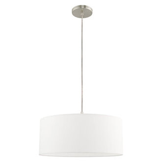 Hust 1 - Light Shaded Drum Chandelier