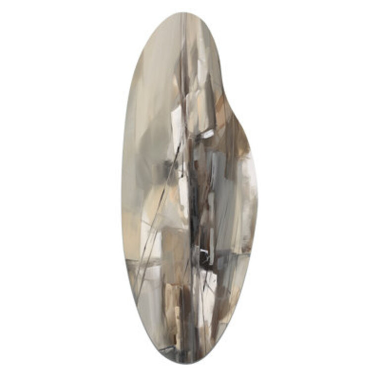 Abstract Design Shapes I - Abstract Collages Curved Shape Metal Wall Sculpture Size: 38" H x 15" W x 1" D