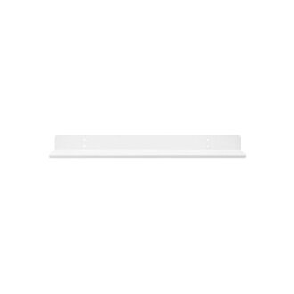 Lineysha Metal Floating Shelf Size: 2" H x 24" W x 6" D, Finish: White
