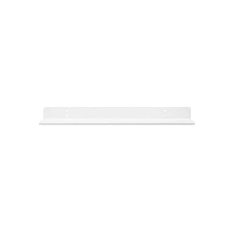 Lineysha Metal Floating Shelf Size: 2" H x 24" W x 6" D, Finish: White