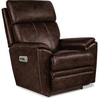Talladega Manual Leather Match Rocking Recliner Body Fabric: Chestnut Leather Match