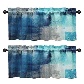 Alizandra 52" W Window Valance Color: Turquoise