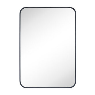 Garnes Recessed or Surface Mount Framed Medicine Cabinet with Adjustable Shelves Finish: Black, Size: 24" H x 16.5" W x 4.84" D