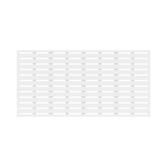 34 in. H x 68 in. W Boardwalk Decorative Screen Finish: White