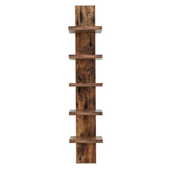 Wyaconda 5 Tier Column Wall Shelf Finish: Pine Wyaconda 5 Tier Column Wall Shelf Finish: Pine