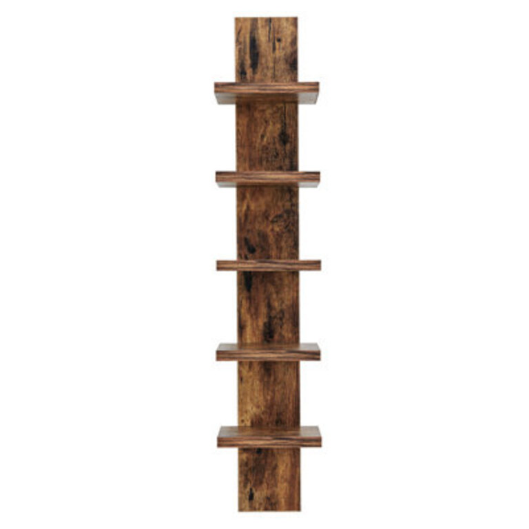 Wyaconda 5 Tier Column Wall Shelf Finish: Pine