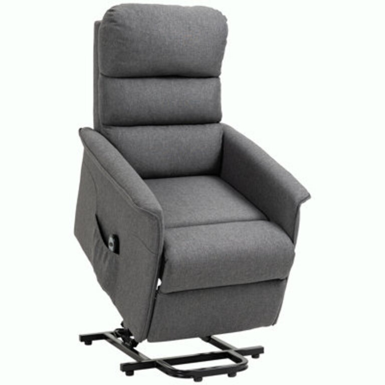 Electric Power Lift Recliner Upholstery Color: Gray