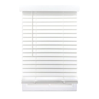Cordless  2 inch Smooth Faux Wood Blind Blind Size: 29.5"W x 72"L