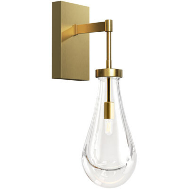 1 - Light Luxury Raindrop Wall Sconce Finish: Bronze